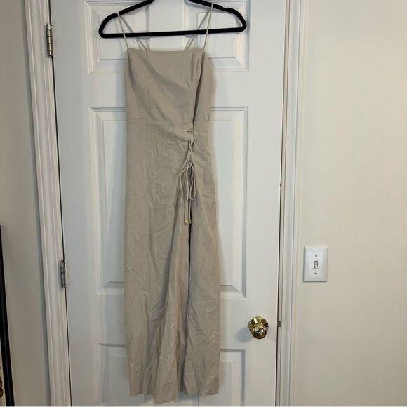 Free People Linen Dress in Ocean Pearl Small - Picture 3 of 9